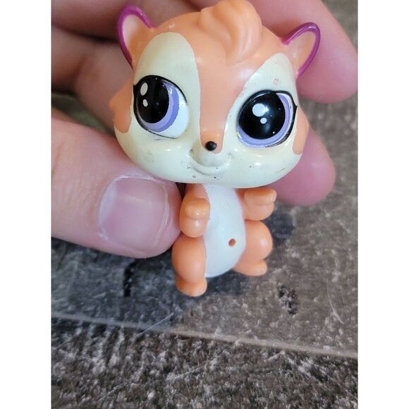 LPS chipmunk squirrel orange Littlest Pet Shop toy figure - Picture 2 of 4